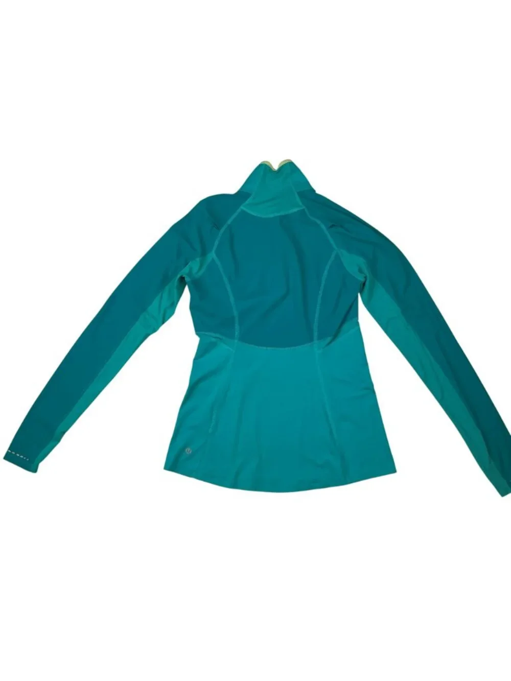 Lululemon Athletica Half-Zip Long Sleeve Athletic Jacket Womens 6 Turquoise Nylo